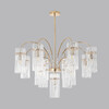 Миниатюра фото потолочная люстра на штанге lumion opulenta 8413/13 латунь | 220svet.ru